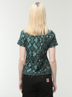 Женская Рубашка-поло Snake Print