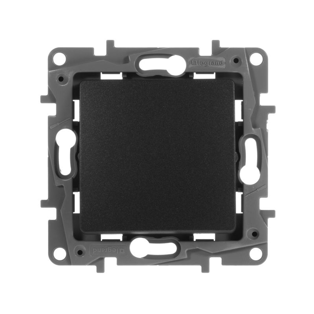 Переключатель 1-кл. СП Etika 10А IP20 250В 10AX авт. зажимы механизм антрацит IEK 672605