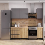 Кухонный гарнитур графит 1,6 м