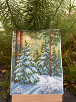 Набор для вышивания крестом Искусница "Тишина заснеженного моста"