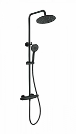 Душевая система с термостатом WONZON & WOGHAND CAPSULE WW-B3031-A-MB черный матовый