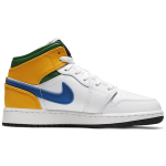 Кроссовки Air Jordan 1 Mid GS White Court Purple Teal