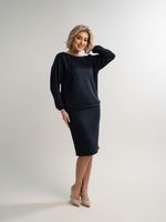 Костюм с юбкой Совершенство форм (синий) К15118-10М LT Collection