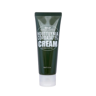 Увлажняющий крем для лица с экстрактом хуттунии DERMA FACTORY Houttuynia Cordata 71% Cream