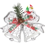 Украшение новогоднее «Лесные колокола» 19*14 см, Серебро