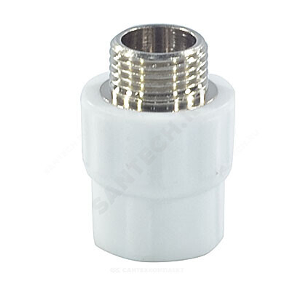 Муфта PP-R комбинированная белая Дн 25х1/2" НР PRO VALFEX 10130125-PRO