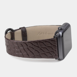 Ремешок кожаный для Apple Watch 42/44mm Classic темно-коричневого цвета