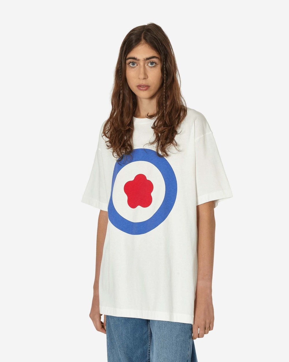 KENZO Paris Футболка Oversize Target Off White