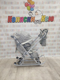 Санки-коляски "Ника детям 7-8K" дымчатый