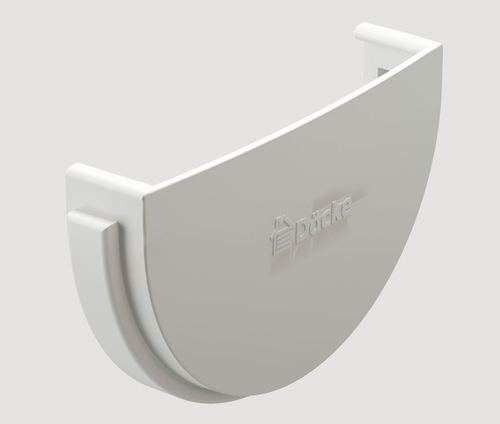 Заглушка желоба ПВХ Docke белая