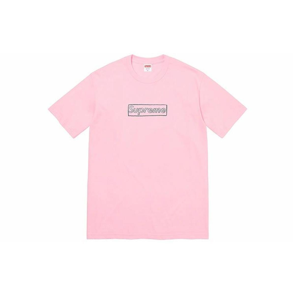 Футболки Supreme Week 18 x KAWS Chalk Logo Tee Box Logo T, SUP-SS21-827