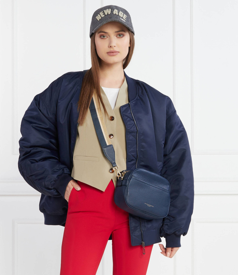 Кожаная сумка-мессенджер GIANNI CHIARINI - темно-синий(BS 10530 GRN-NA)