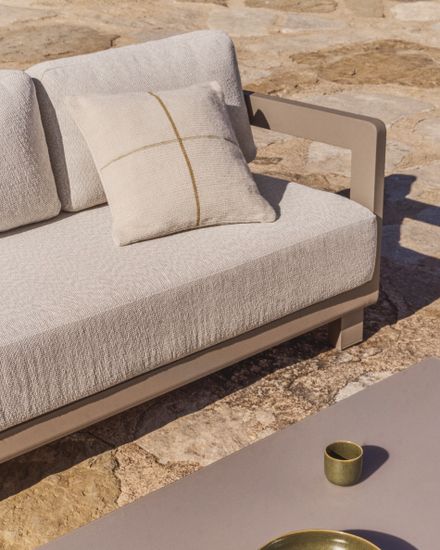 Комплект садовой мебели Nerano из алюминия цвета таупе