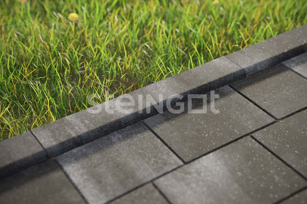 Бордюр Садовый 1000*200*80 Графитовый камень (Stein Black)