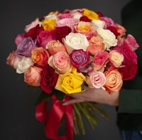 Flower bouquet of 51 Ecuadorian roses mix