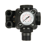 Реле давления для насоса, 1", 1-5 атм, 10 А, + манометр+тройник, Unipump, РМ/5-3W, 54654