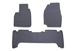 Коврики в салон TOYOTA Land Cruiser 100 1998-2007, 3 шт. (полиуретан, серые) Element.NLC.48.06.211K