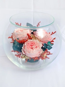 натуральные пионы в стекле, вакуум*