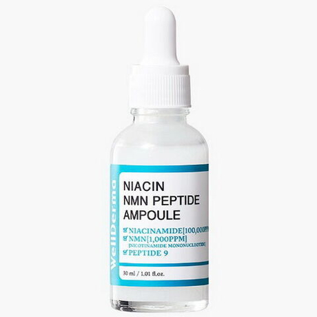 Сыворотка для лица с пептидами WellDerma G Plus Niacin NMN Peptide Ampoule, 30мл
