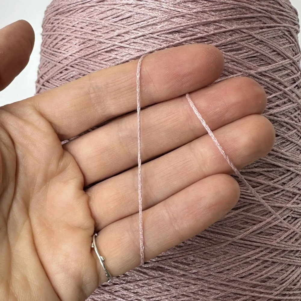 GALAXY - LANIFICIO dell' OLIVO; вискоза, люрекс; 500м/100гр; шнурок; цвет: розовый; Есть бобинка: 240 гр