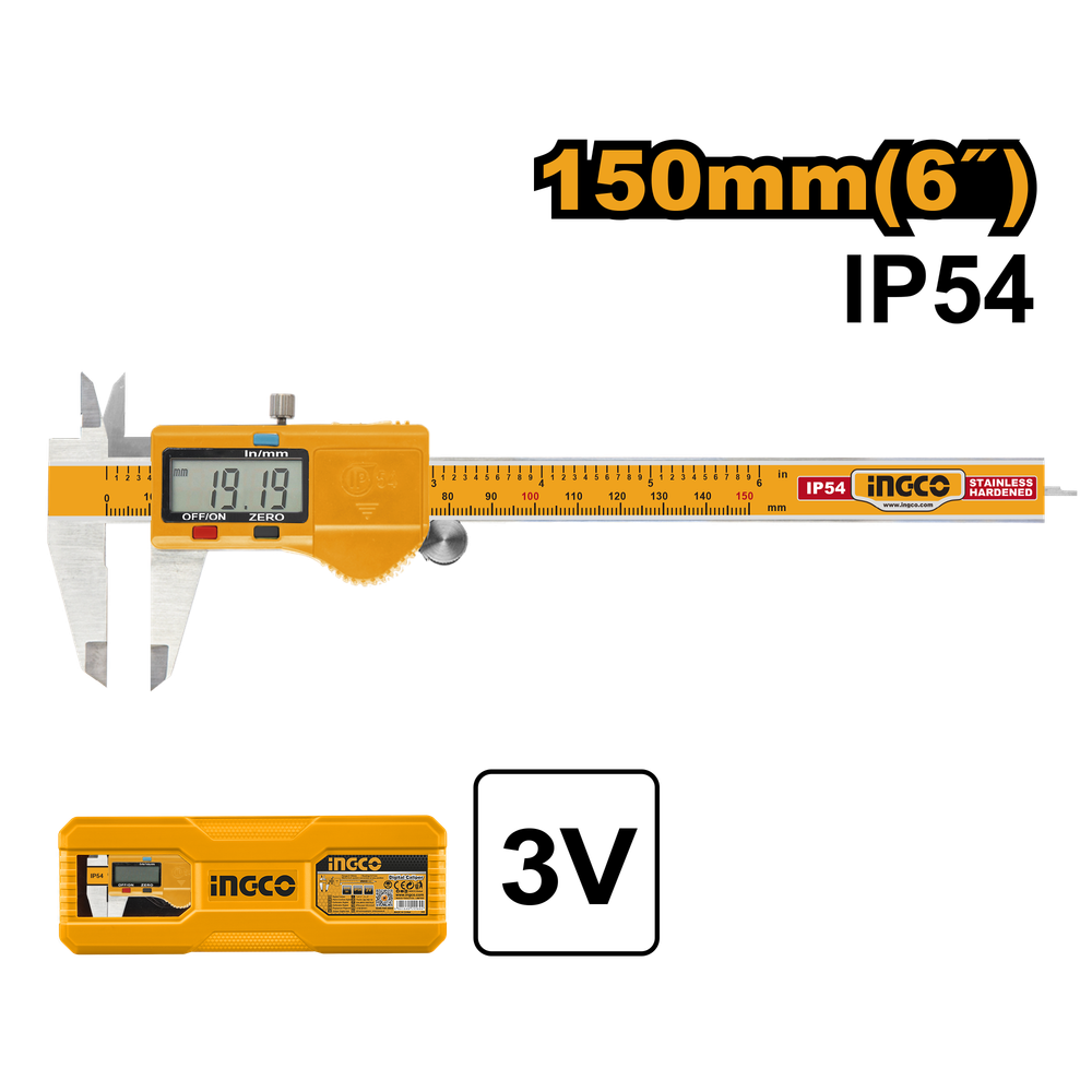 Штангенциркуль цифровой 0-150 мм INGCO HDCD28150