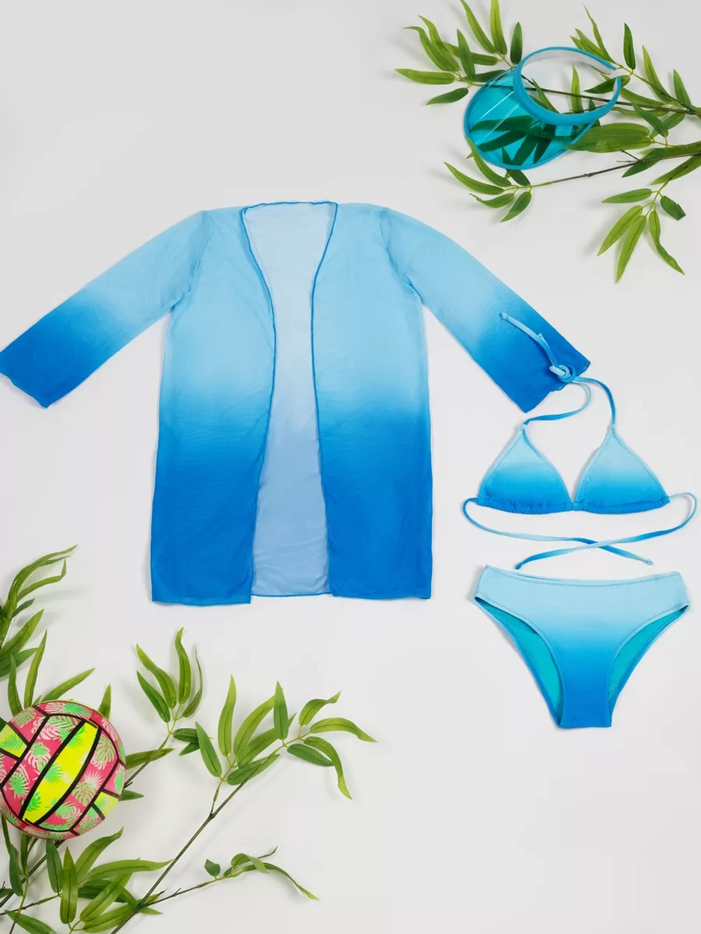 купальник раздельный 3 в 1 лиф и трусы туника пляжная