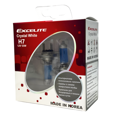 Лампа H7 55W 12V CW PX26d Excelite комплект холодный свет