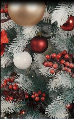 Ель Искусственная Царь елка Алиса бело голубая 220 см