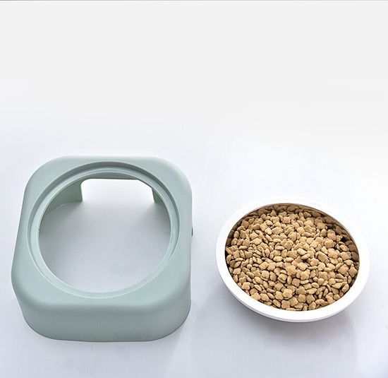 Миска для домашних животных, 8 градусов, защита позвоночника нержавеющая сталь, съемная