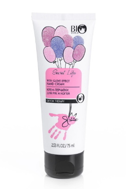 Крем-перчатки "Secret Life Detox Therapy" для рук и ногтей 75мл. BIO WORLD