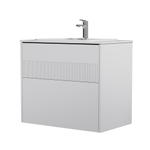 База под раковину, 2 ящика, 80 см, белый матовый