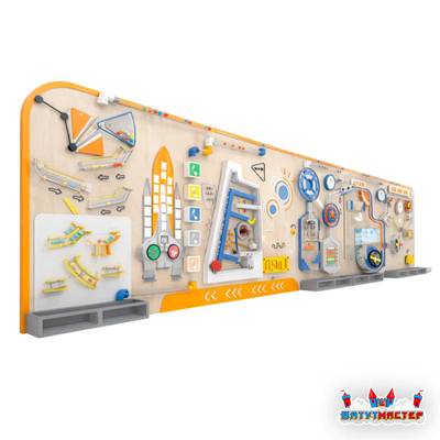 Интерактивная стена в доу «Мастерская изобретений», 7,5×2,3×0,4 м