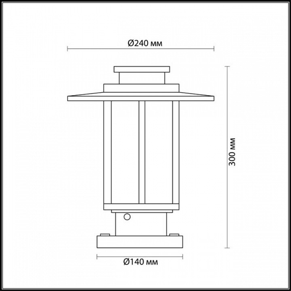 Наземный низкий светильник Odeon Light Mito 4047/1B