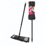 Швабра СТАЙЛ Пепита с телескопической рукояткой 130 см, насадка микрофибра YORK