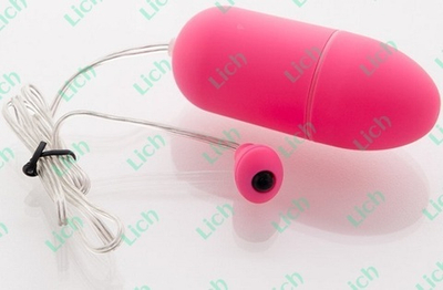 Розовое виброяйцо 8 см.