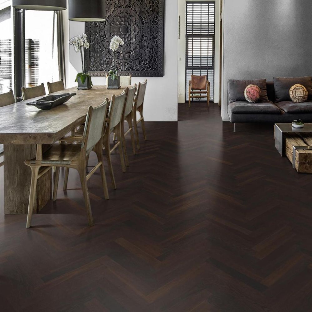 Инженерная доска Kahrs Дуб AB Копченный, матовый лак - Smoked Oak AB matt lacquer HB