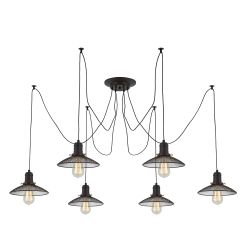 Citilux Эдисон CL451062 Люстра паук Венге