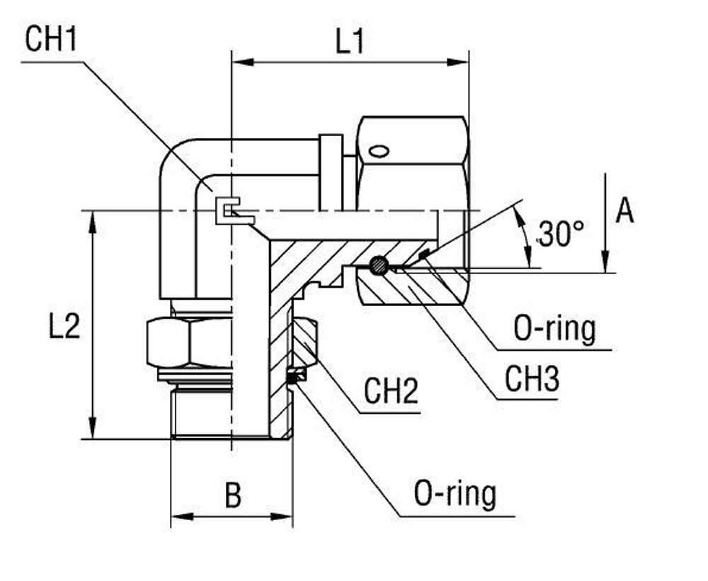 Соединение FRN90 BSP 1/4&quot; BSP 1/4&quot;
