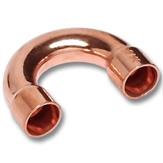 Колено Sanha 35 мм 180° двухраструбное медное (5060 медные фитинги под пайку) арт. 1506035