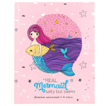 Дневник школьный Проф-Пресс 1-4 кл., 48л., 7БЦ, выб. лак., переплет.,"Русалка с рыбкой"