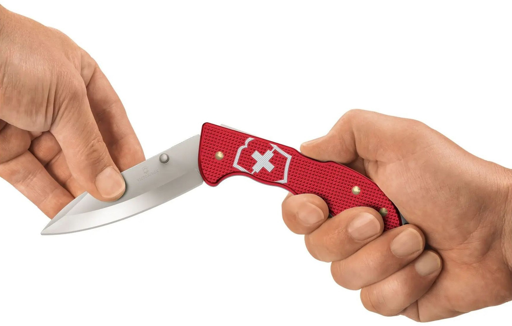 Нож Victorinox Evoke Alox, 136 мм, 4 функции, красный подар.коробка