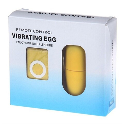 Вибро яйцо с дистанционным пультом управления Vibrating Eggs Remote Control mp3 (желтый) (Цвет: желтый)