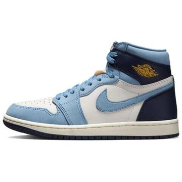 Jordan Air Jordan 1 Винтажные баскетбольные кроссовки High Top Сине-белые Женские