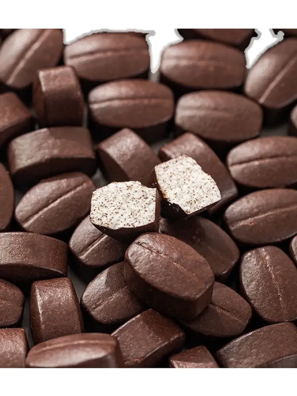 Кофейные конфеты в виде зерен Лимонный Йогурт и Чай 100 г