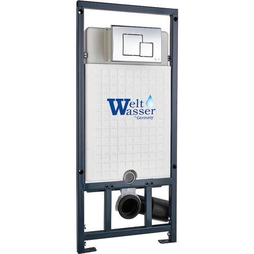 Инсталляция WeltWasser WW Marberg 507 SE CR 10000008209 для унитаза с клавишей смыва Хром