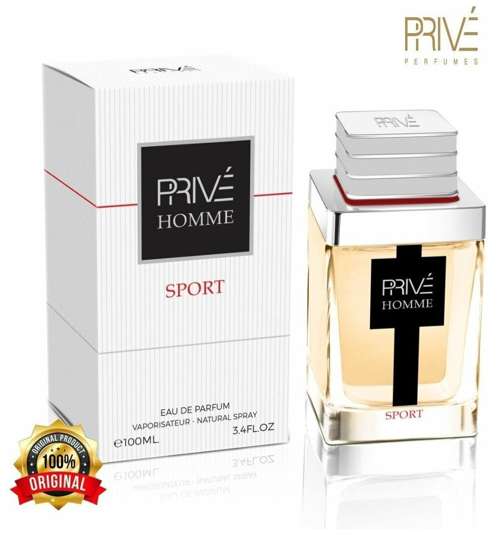 PRIVE Туалетная вода мужская HOMME SPORT, 100 мл