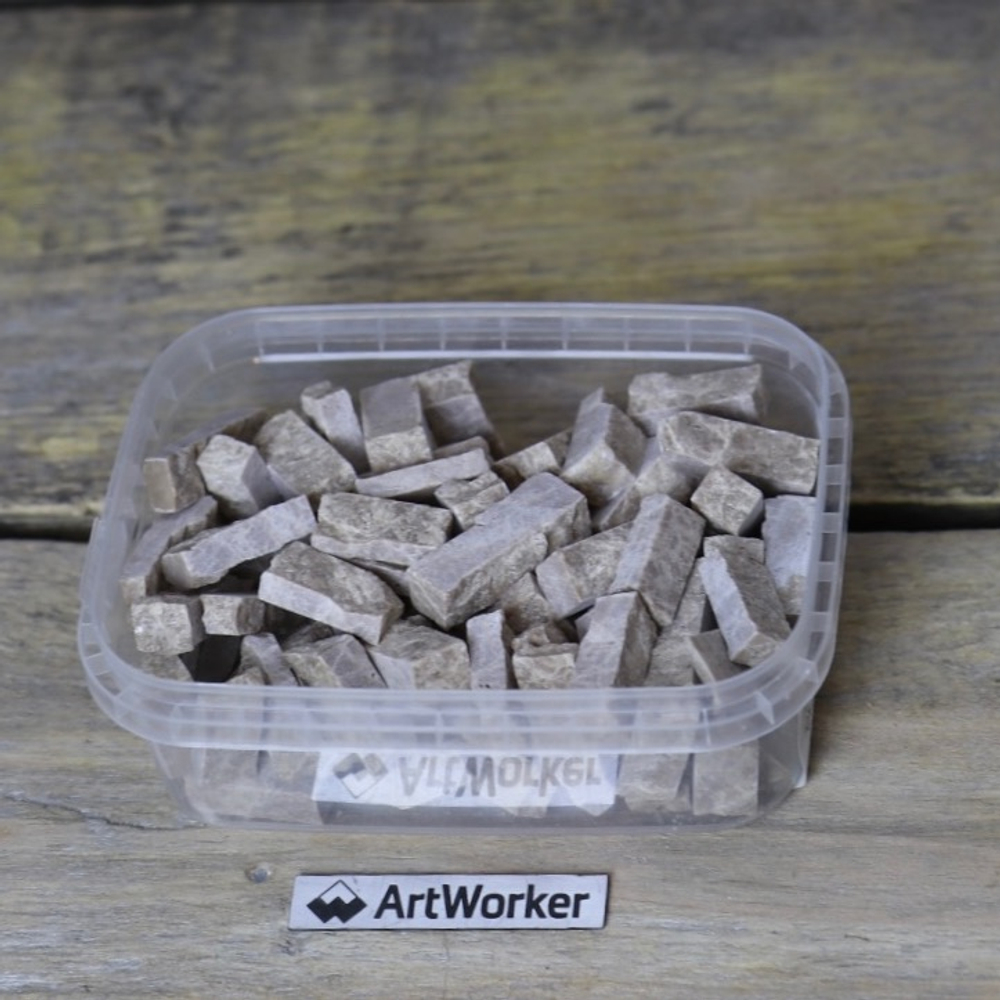 Натуральный камень колотый на модуль для мозаики