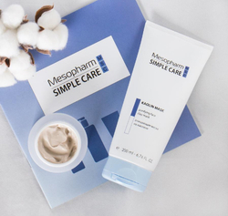 Mesopharm Simple Care - Профессиональная себорегулирующая маска на каолине (с белой глиной) KAOLIN MASK для жирной и проблемной кожи, 200 мл