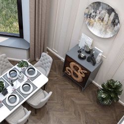 Комод Серпентис с 3 ящиками Грей