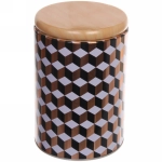 Банка для продуктов металлическая «Geometry» 1400мл 11*15см